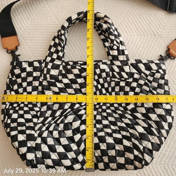 MZ WALLACE Small Metro Tote Deluxe, Checkerboard - Picture 13 of 13